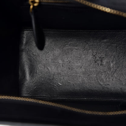 Celine Shrunken Lambskin Micro Bi-Color Luggage Black White 11 of 24