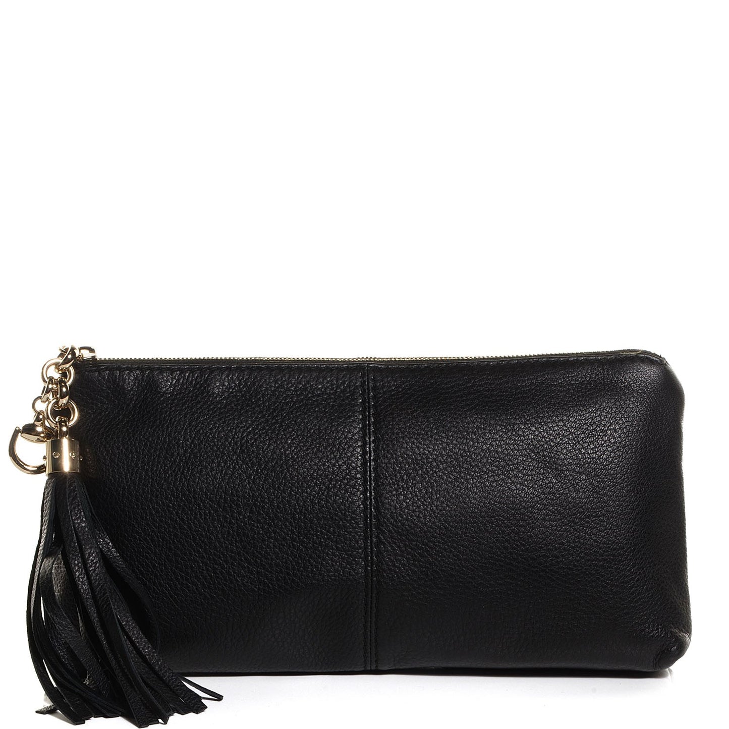 Deerskin Sienna Small Clutch Black
