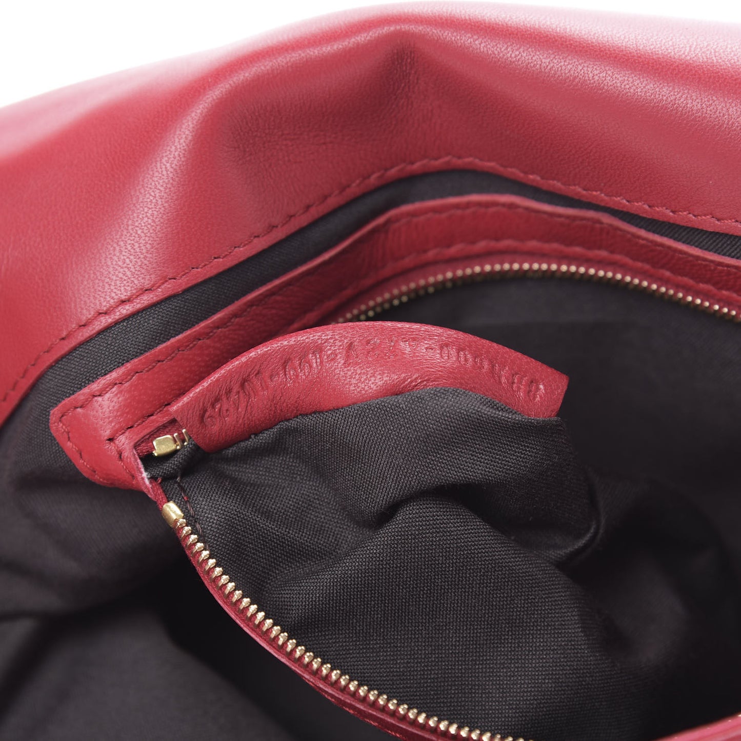 Nappa FF 1974 Embossed Baguette Fragola