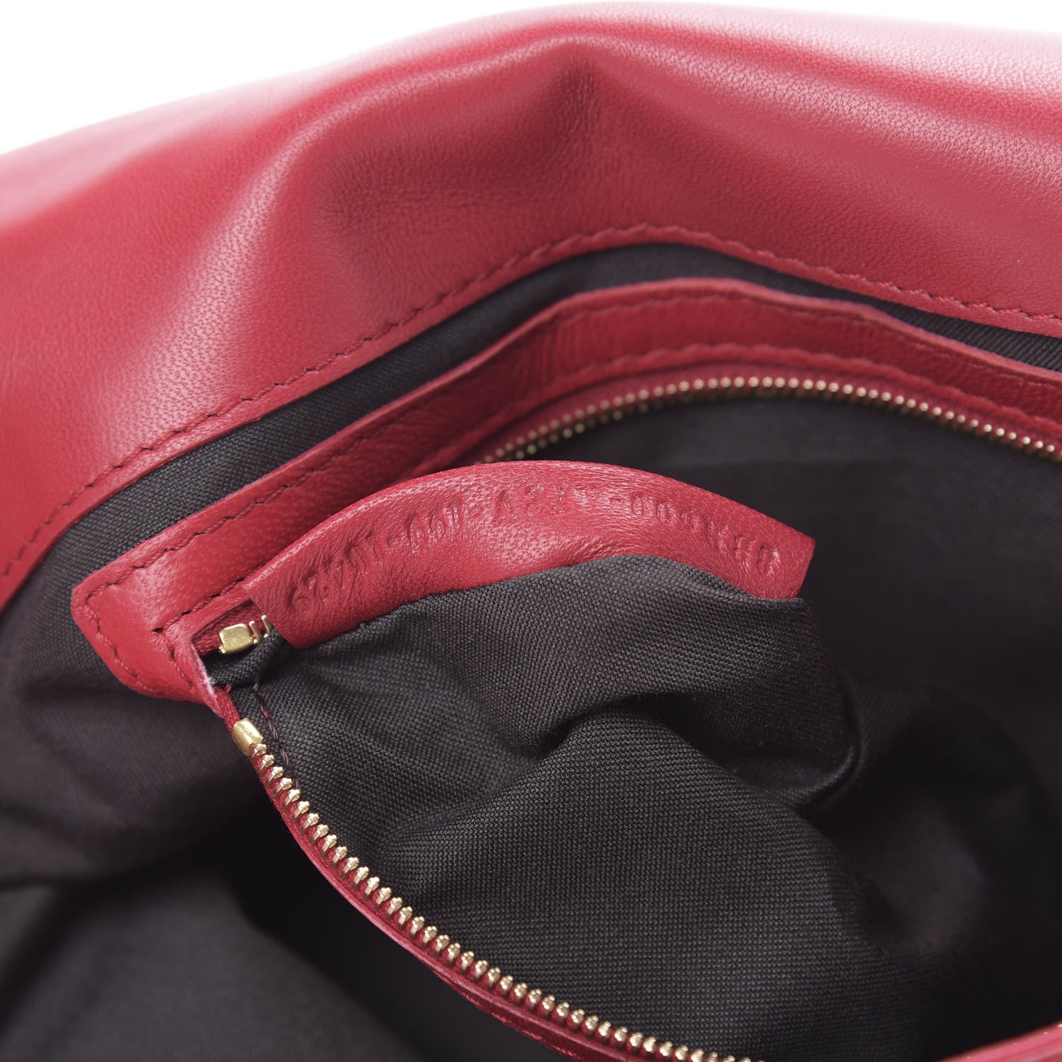 Fendi Nappa FF 1974 Embossed Baguette Fragola 7 of 13