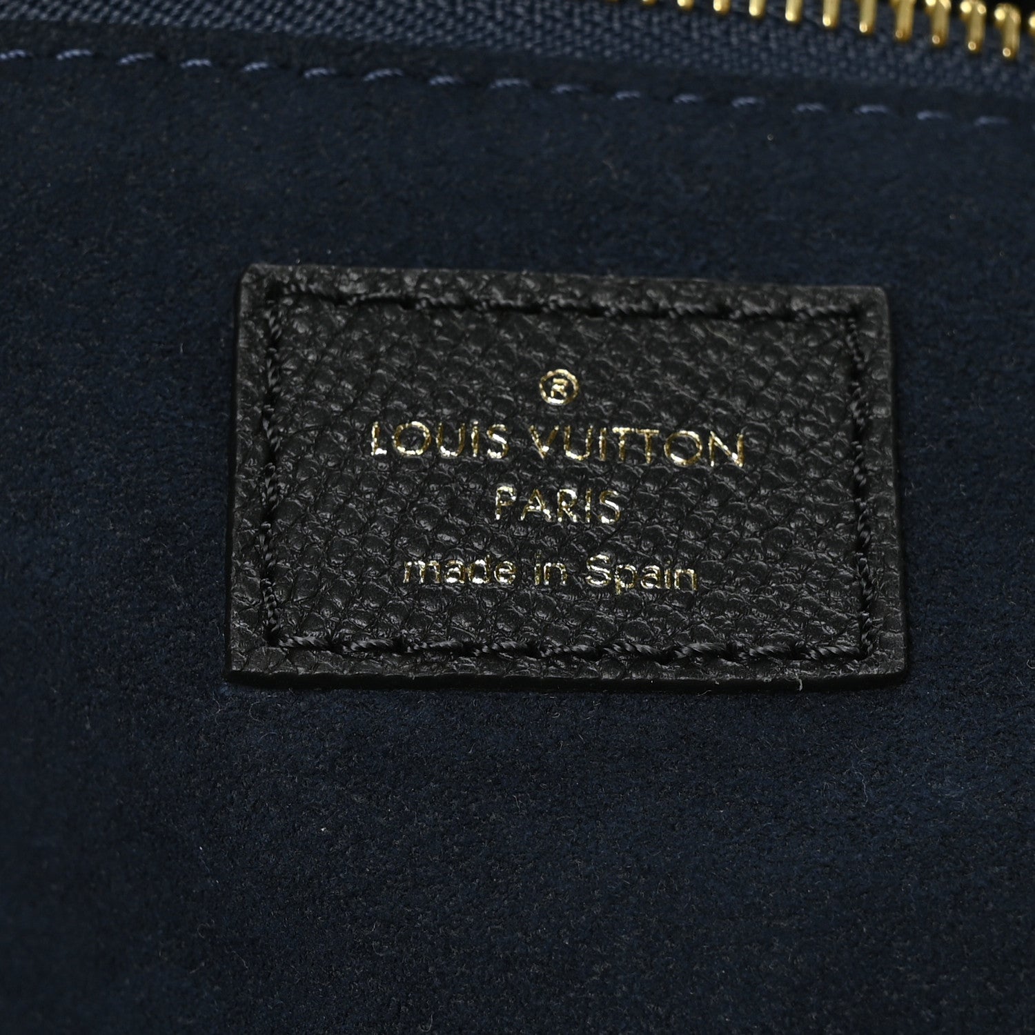 Louis Vuitton Empreinte Monogram Giant Neverfull MM Black 6 of 8