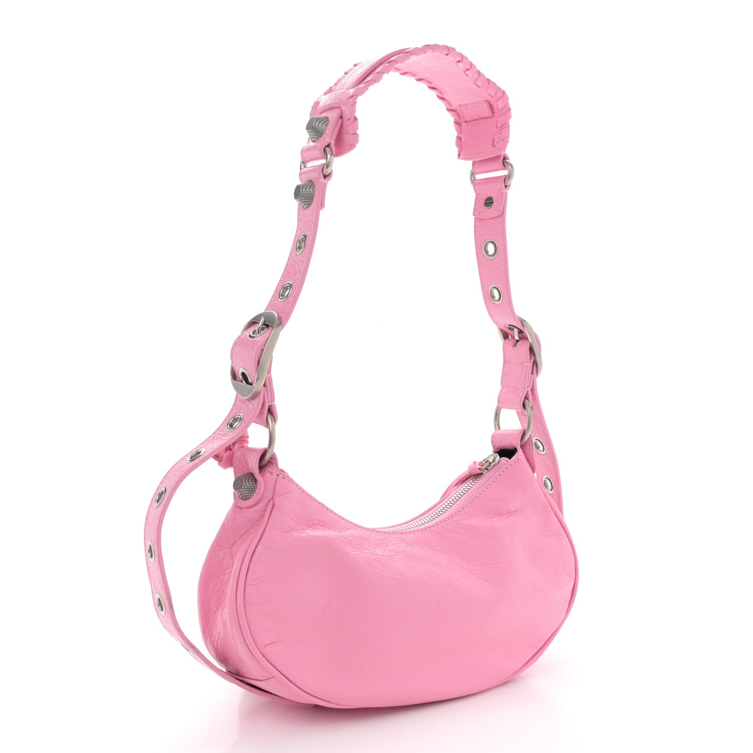 Balenciaga Agneau Arena Le Cagole Shoulder Bag XS Candy Pink 4 of 12