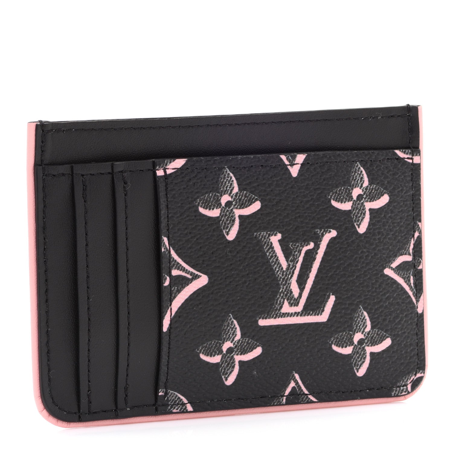 Louis Vuitton Monogram LV Side-Up Card Holder Black 3 of 7