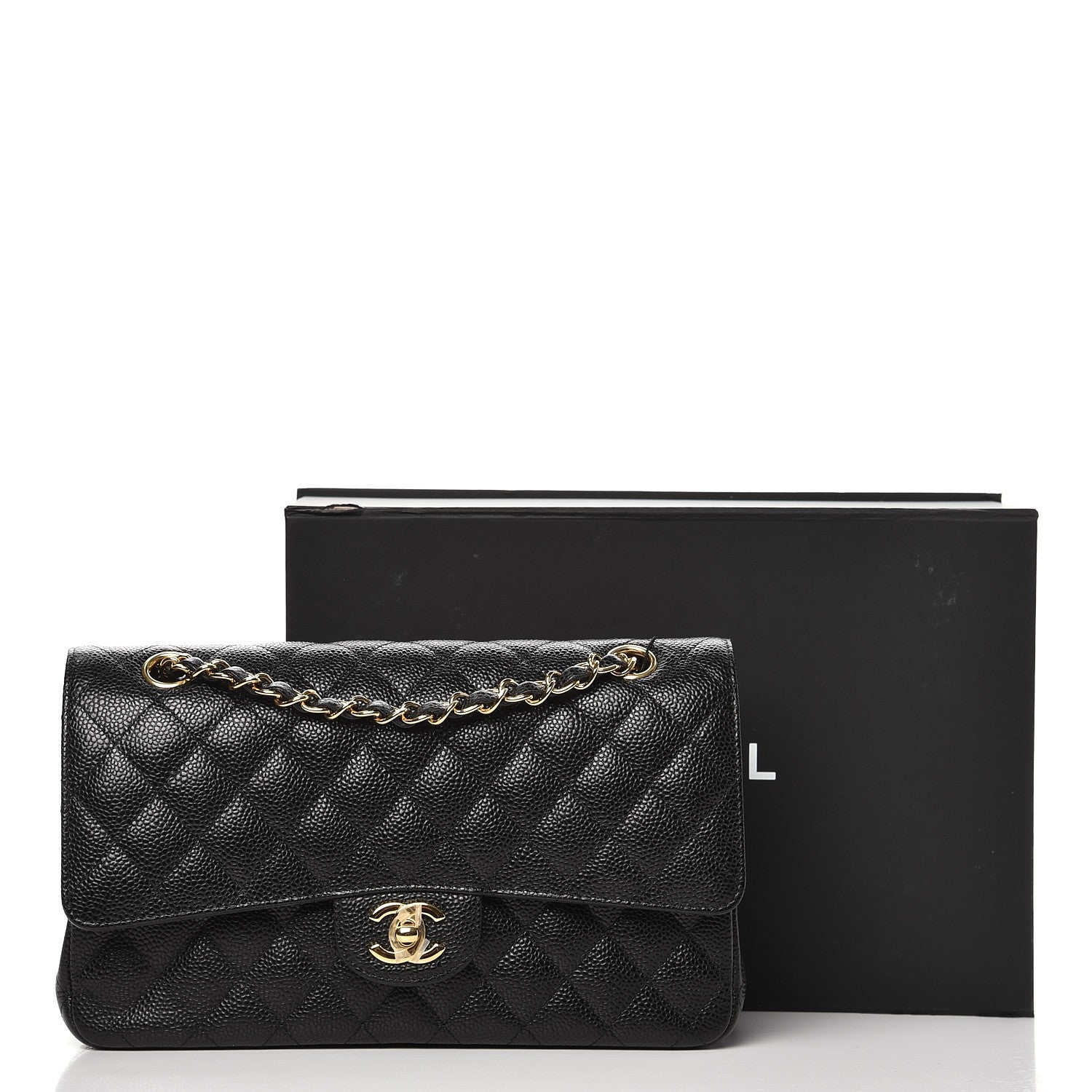 Chanel Caviar Quilted Medium Double Flap Black 9 of 9