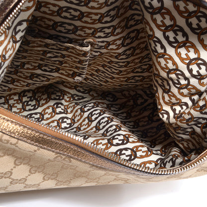 Gucci Monogram Princy Hobo Metallic Bronze 5 of 7