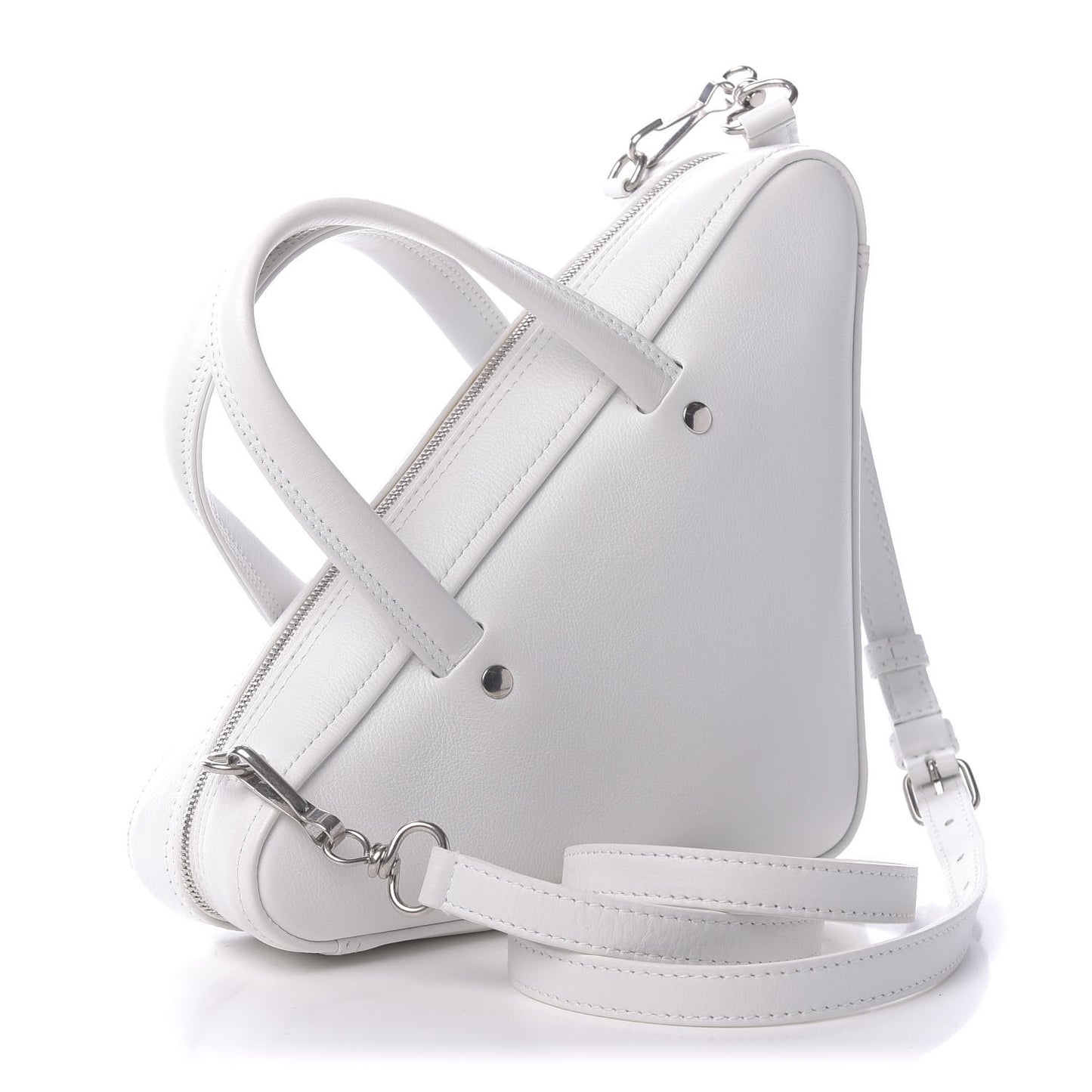 Calfskin XS Triangle Duffle White