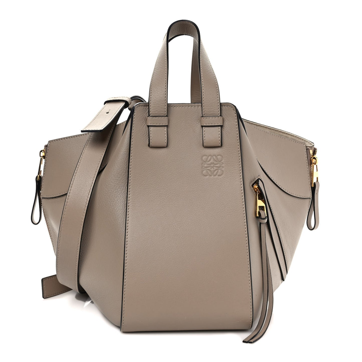 Calfskin Hammock Shoulder Bag Sand