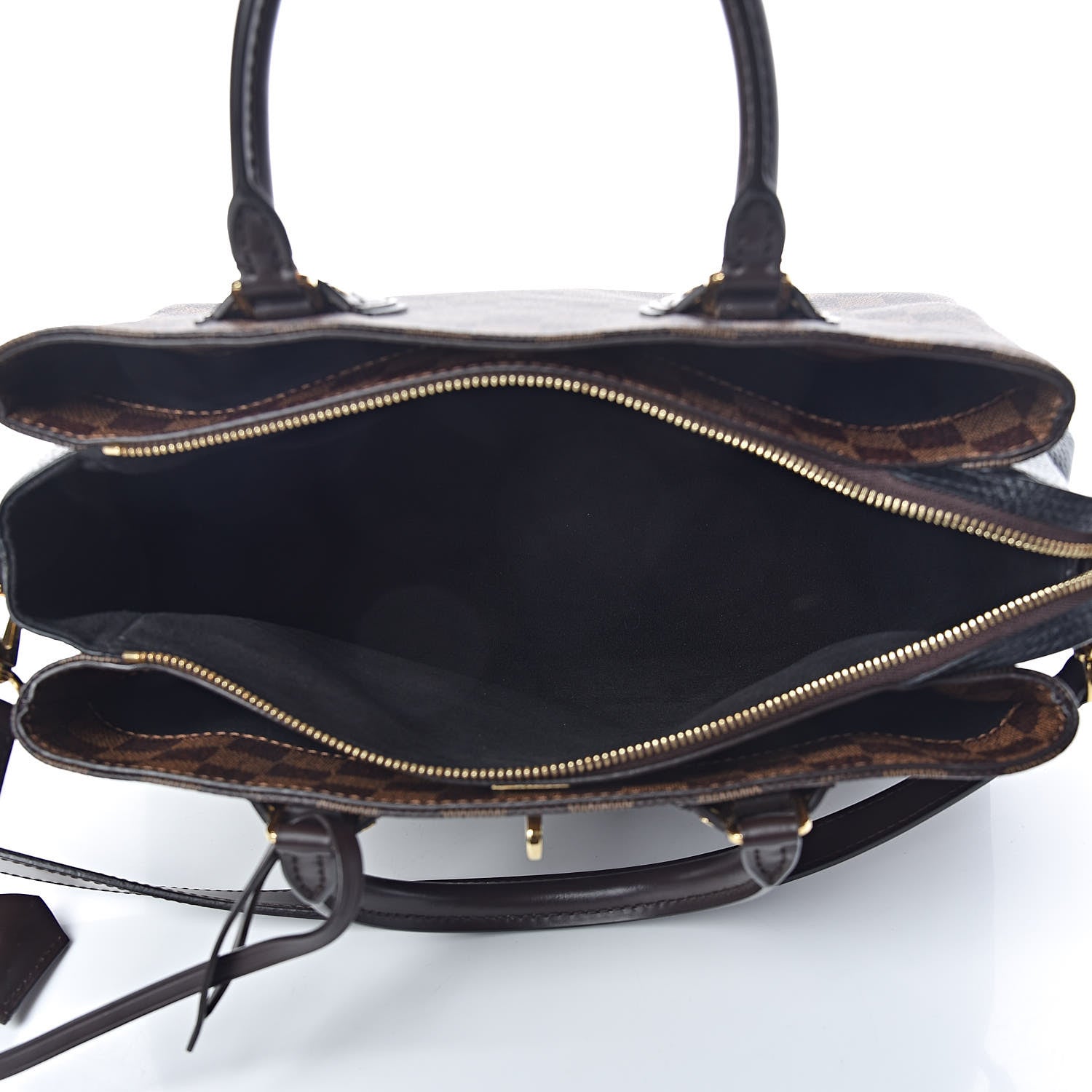 Louis Vuitton Cuir Taurillon Damier Ebene Normandy Black 7 of 11