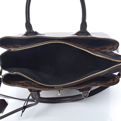 Louis Vuitton Cuir Taurillon Damier Ebene Normandy Black 7 of 11