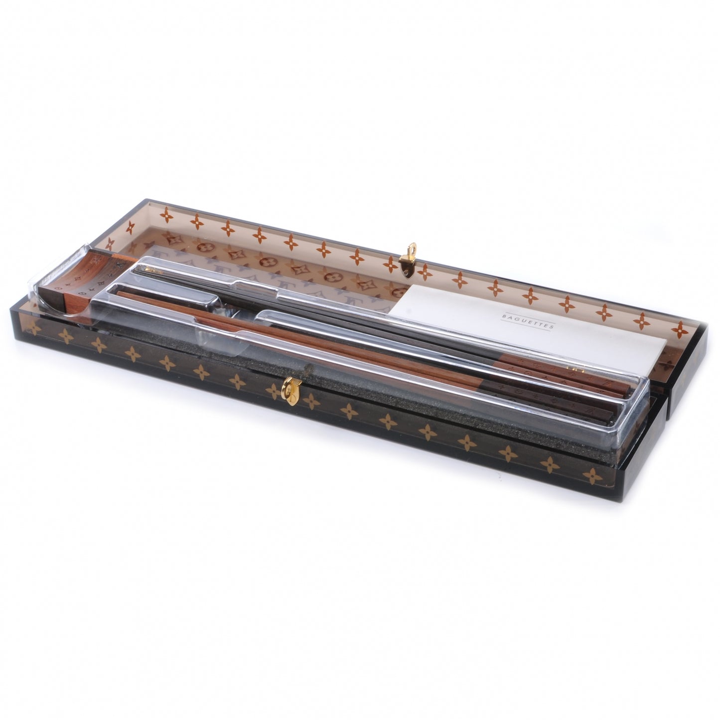 Rosewood Monogram Chopsticks VIP w Case