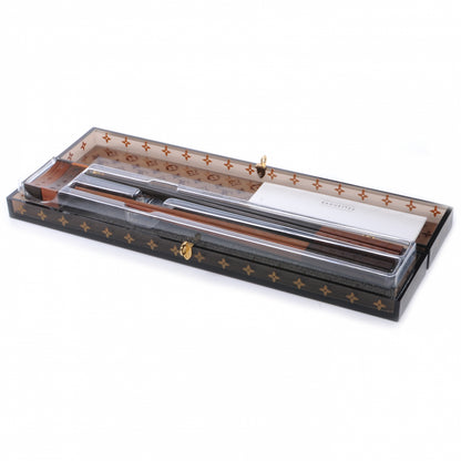 Louis Vuitton Rosewood Monogram Chopsticks VIP w Case 2 of 5