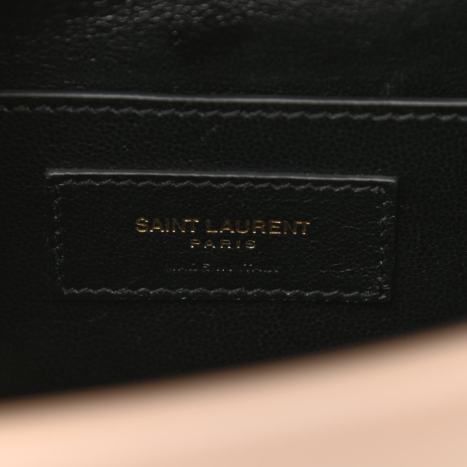 Saint Laurent Smooth Calfskin Monogram Medium Sulpice Shoulder Bag Nude 6 of 10