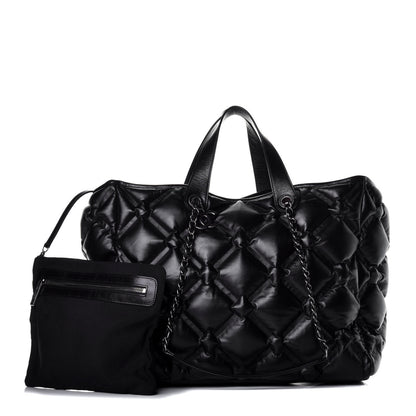 Chanel Calfskin Quilted Large Chesterfield Tote Black 1 of 11
