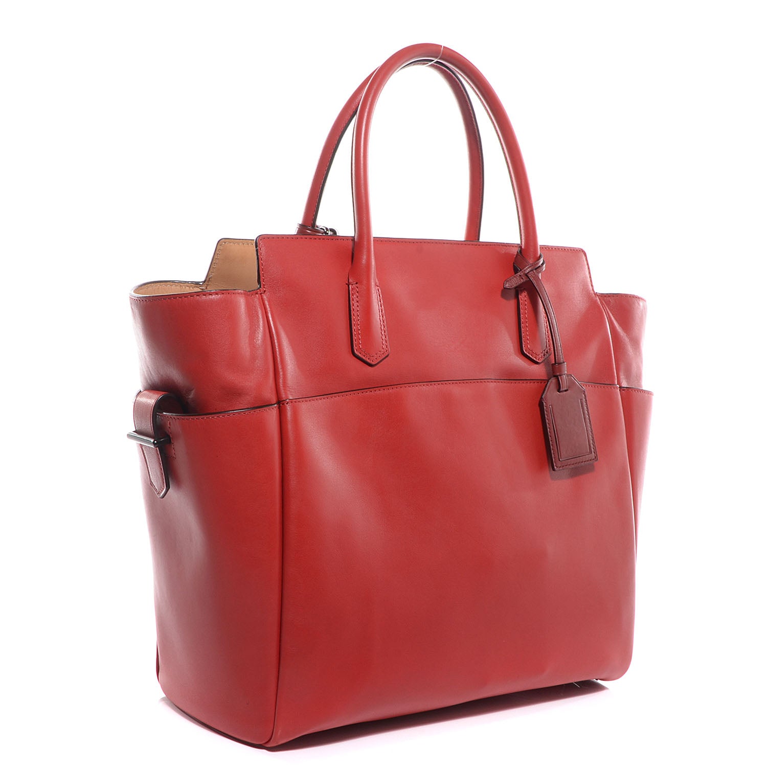 Alexander McQueen REED KRAKOFF Leather Atlantique Tote Crimson Red 3 of 10