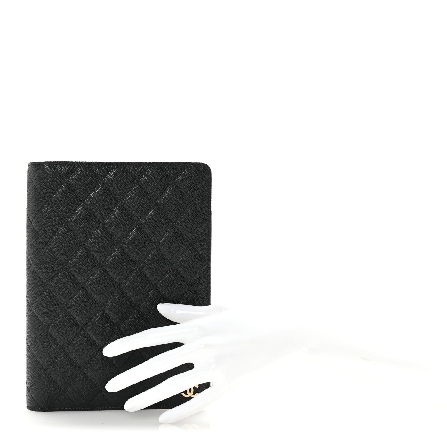 Chanel Caviar Quilted Large Agenda Cover Black 2 of 9