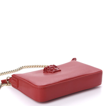 Versace Saffiano Calfskin Palazzo Chain Crossbody Red 4 of 10