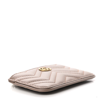 Gucci Calfskin Matelasse GG Marmont Key Case Porcelain Rose 4 of 7