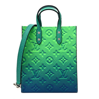 Louis Vuitton Taurillon Illusion Sac Plat XS Bleu Vert 1 of 6