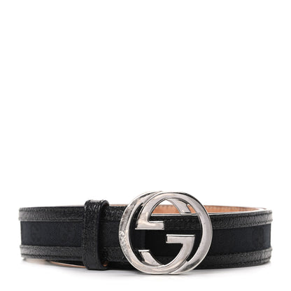 Gucci Monogram Interlocking G Belt 80 32 Black 1 of 6