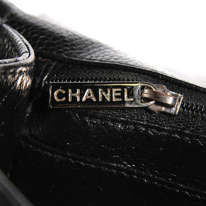 Chanel Caviar Quilted Jumbo Single Flap Black 7 of 8