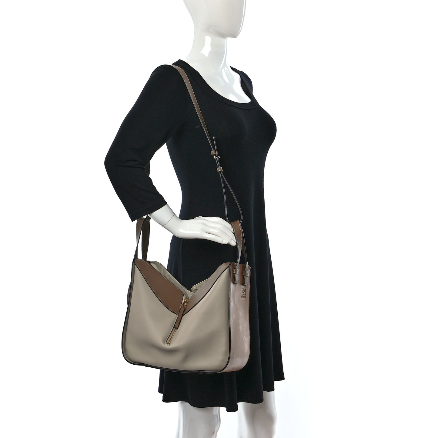 Calfskin Small Hammock Shoulder Bag Warm Desert Mink