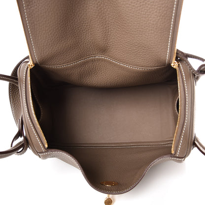 Hermes Taurillon Clemence Lindy 26 Etoupe 5 of 8