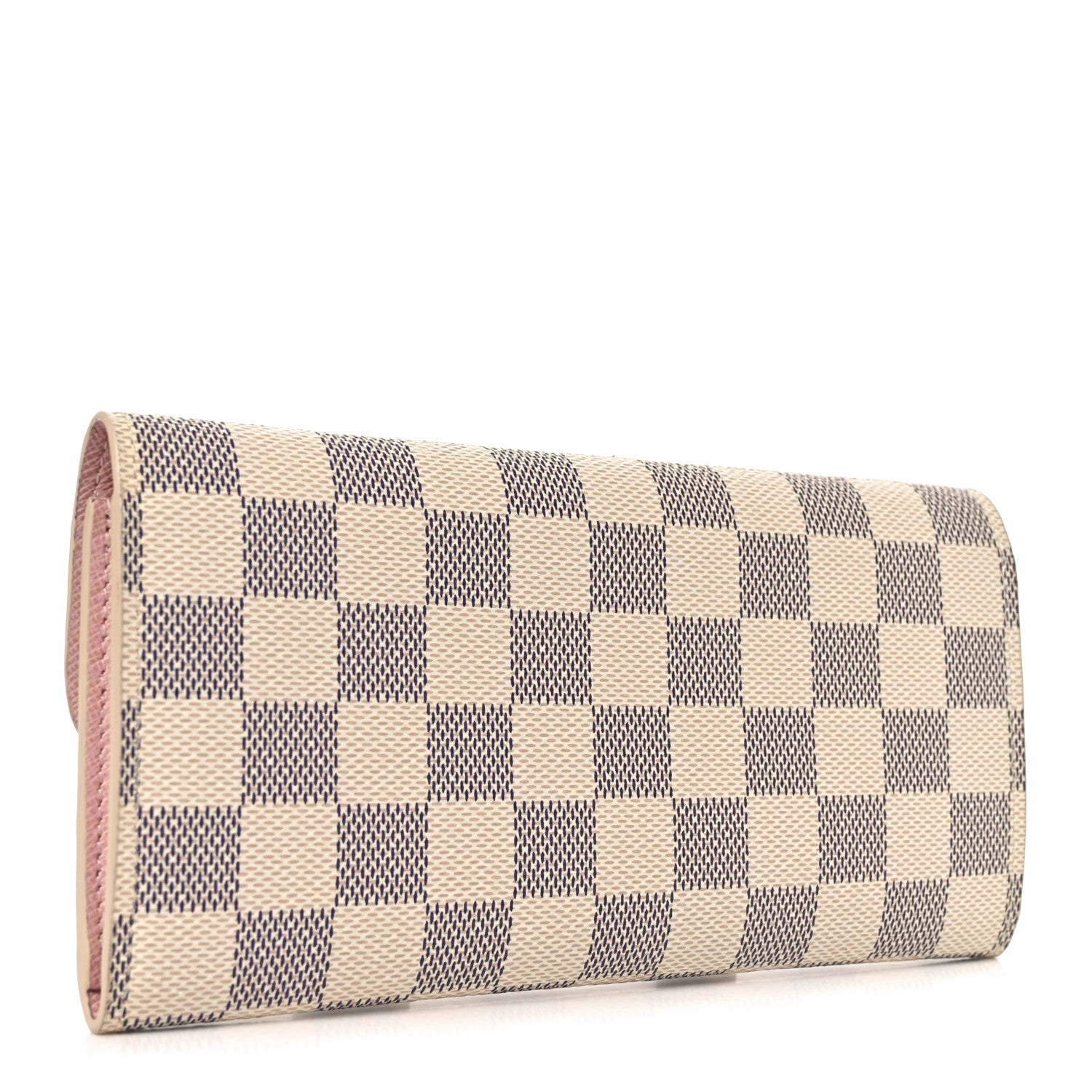Louis Vuitton Damier Azur Emilie Wallet Rose Ballerine 3 of 6