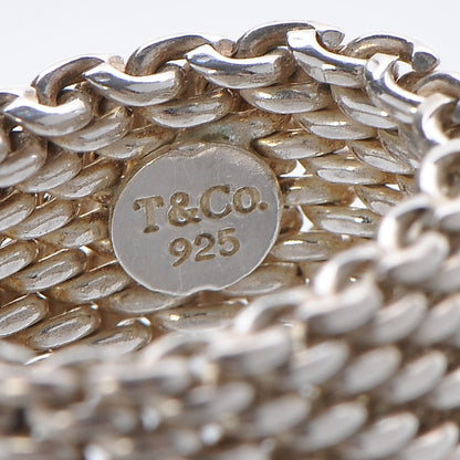 Tiffany Sterling Silver Mesh Somerset Ring 47 4 4 of 5