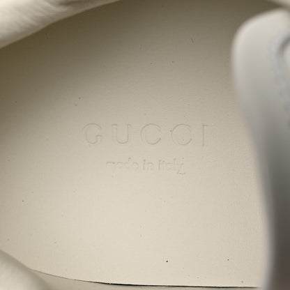 Gucci Calfskin Web Floral Embroidered Womens Ace Sneakers 38 White 7 of 9