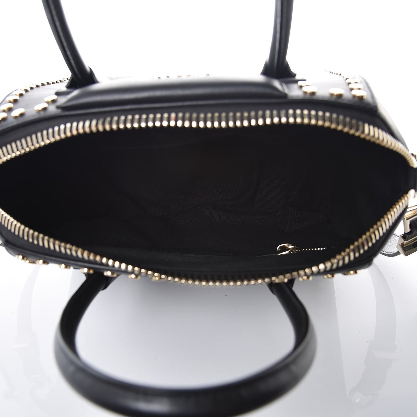Calfskin Small Studded Antigona Black