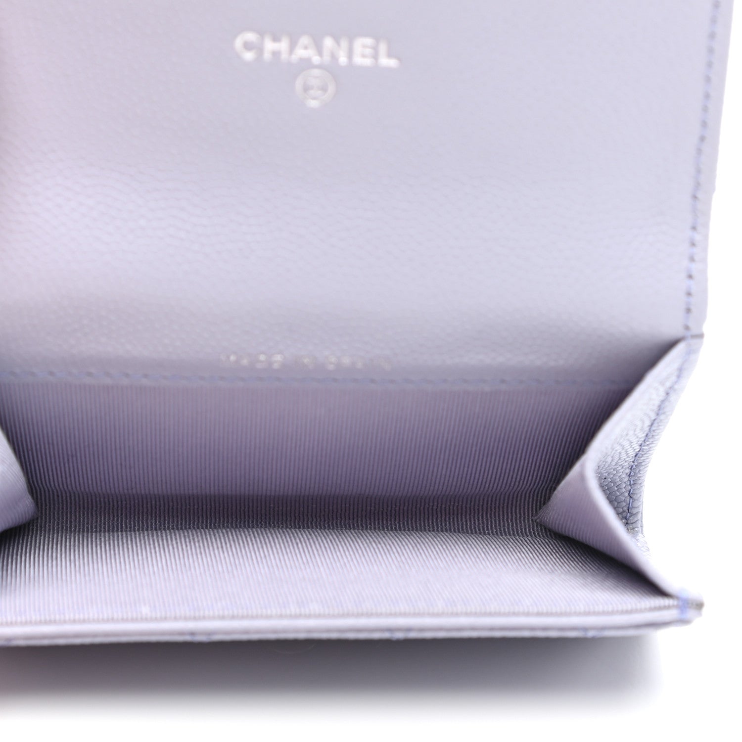 Chanel Caviar Quilted Flap Card Holder Wallet Light Purple 5 of 9