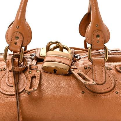 Chloe Calfskin Medium Paddington Satchel Tan 7 of 9