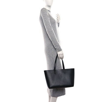 Mansur Gavriel Calfskin Large Shopping Tote Black Flamma 2 of 8