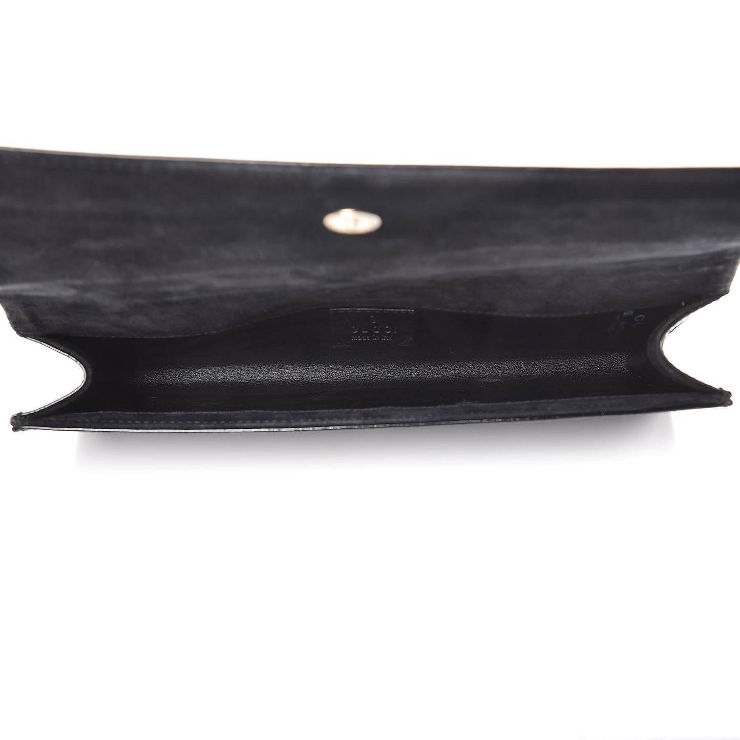 Patent Microguccissima Small Broadway Clutch Black