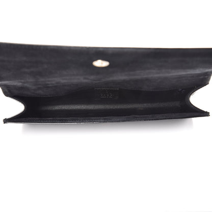 Gucci Patent Microguccissima Small Broadway Clutch Black 5 of 9