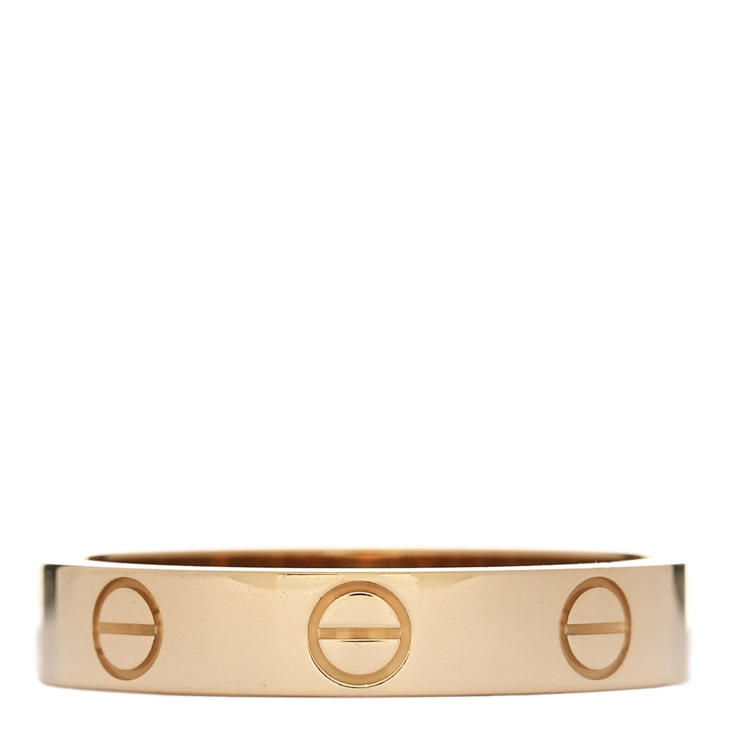18K Yellow Gold 3.5mm LOVE Wedding Band Ring 52 6