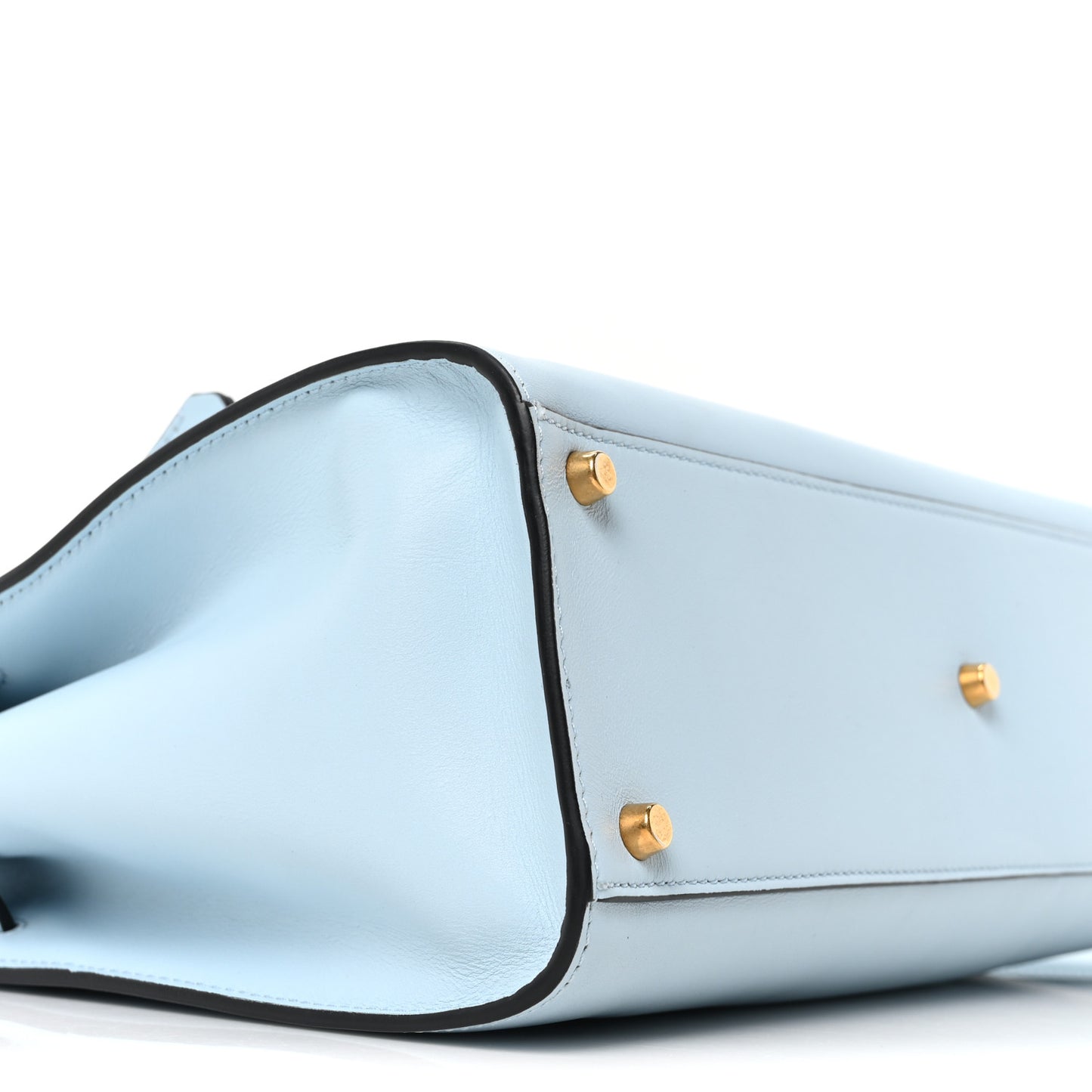Calfskin Icon Handbag Light Blue