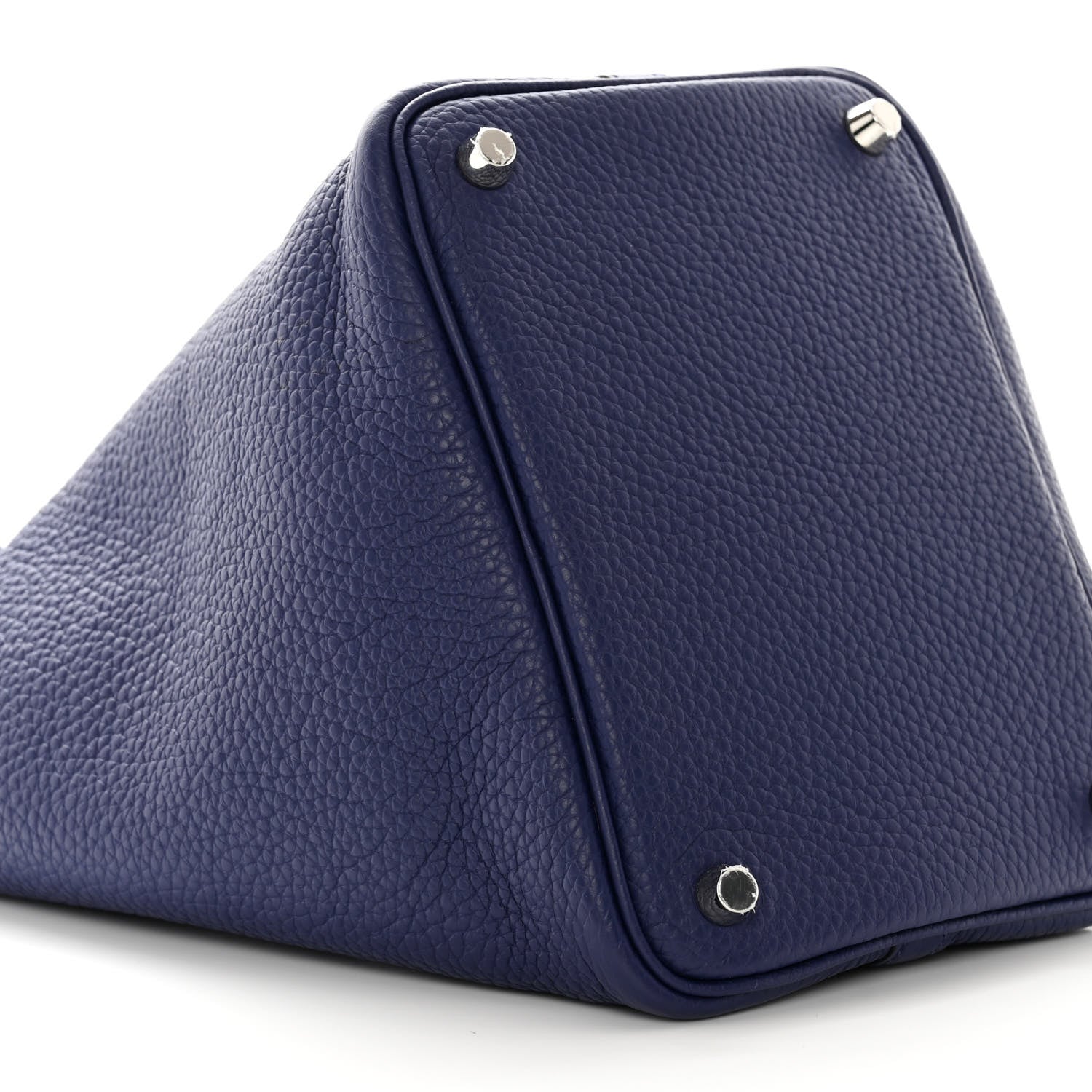 Hermes Taurillon Clemence Picotin Lock 18 PM Bleu Encre 10 of 11