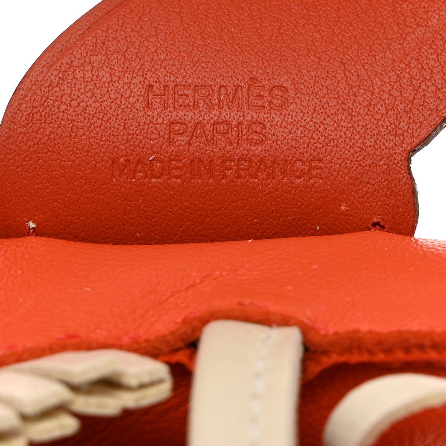 Hermes Milo Lambskin Grigri Rodeo Pegase Horse Bag Charm PM Orange Poppy Craie Terre Battue 3 of 5