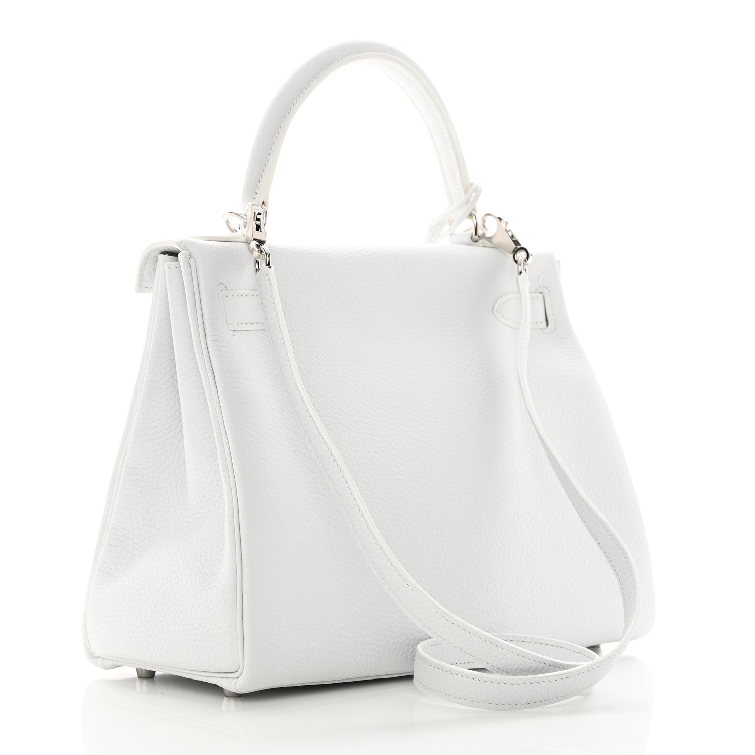 Hermes Togo Kelly Retourne 28 White 3 of 14