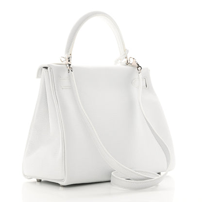 Hermes Togo Kelly Retourne 28 White 3 of 14