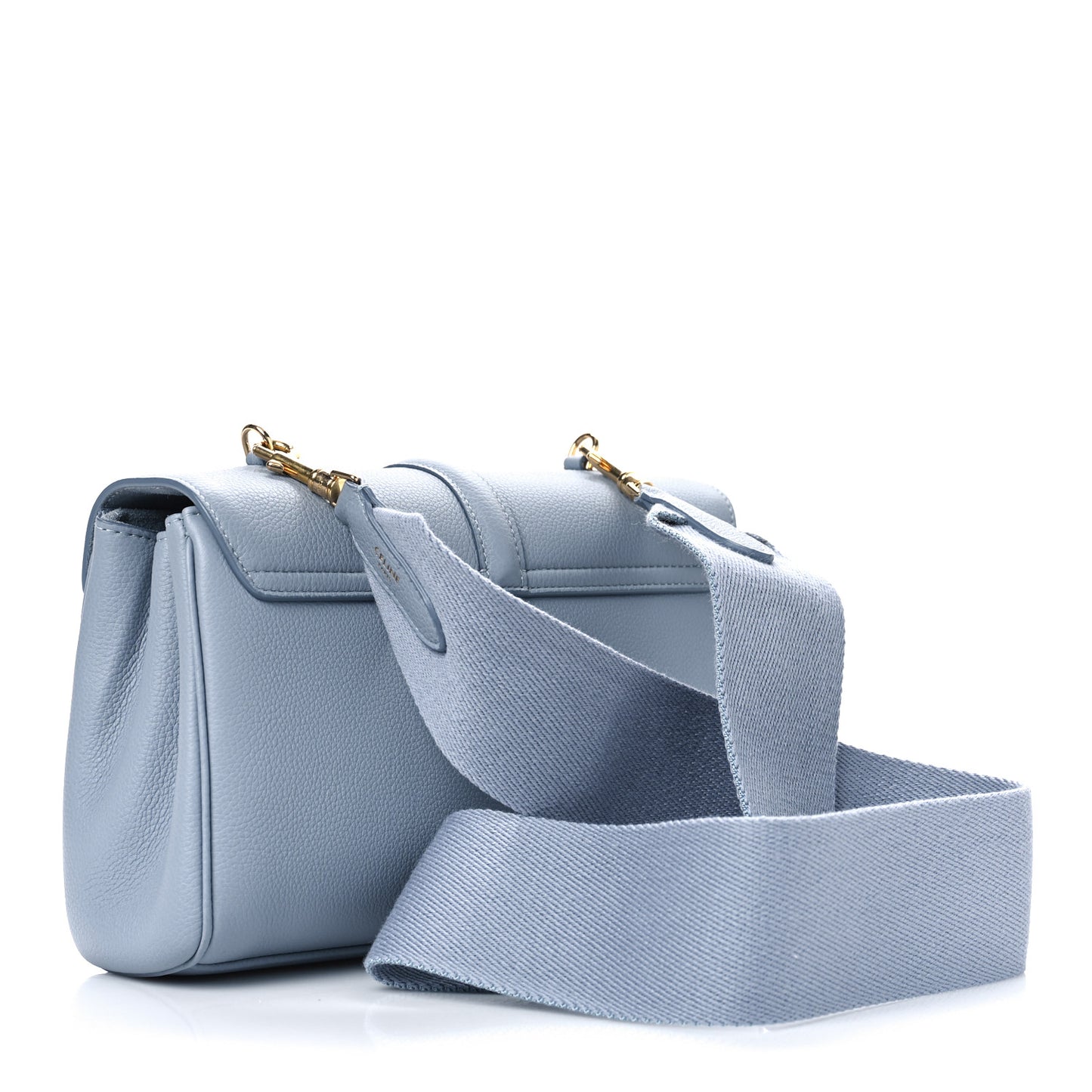 Smooth Calfskin Teen Soft 16 Shoulder Bag Light Grey