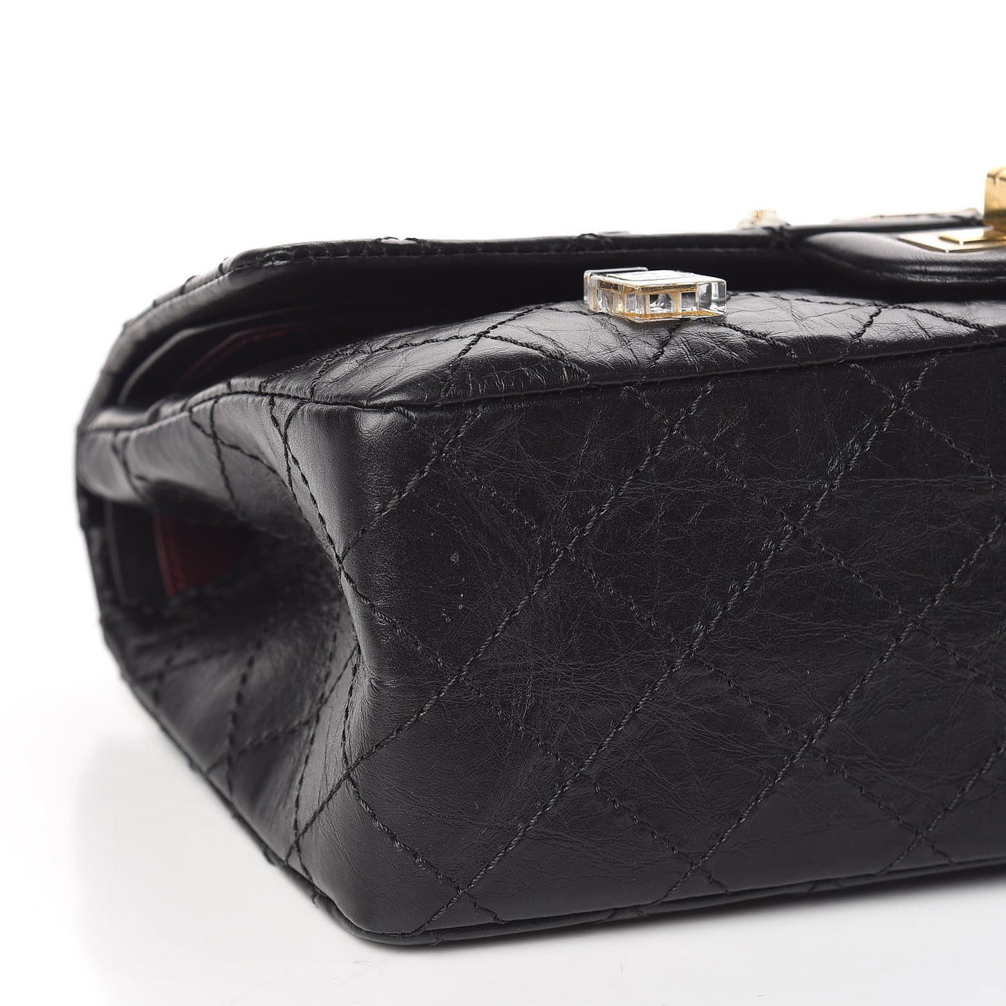 Aged Calfskin Lucky Charms 2.55 Reissue 225 Flap Black