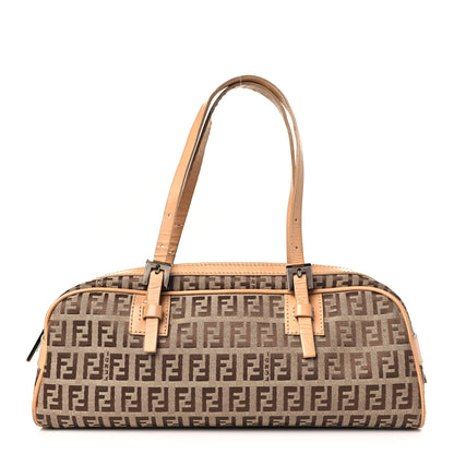 Fendi Zucchino Zip Top Tote Beige 1 of 8