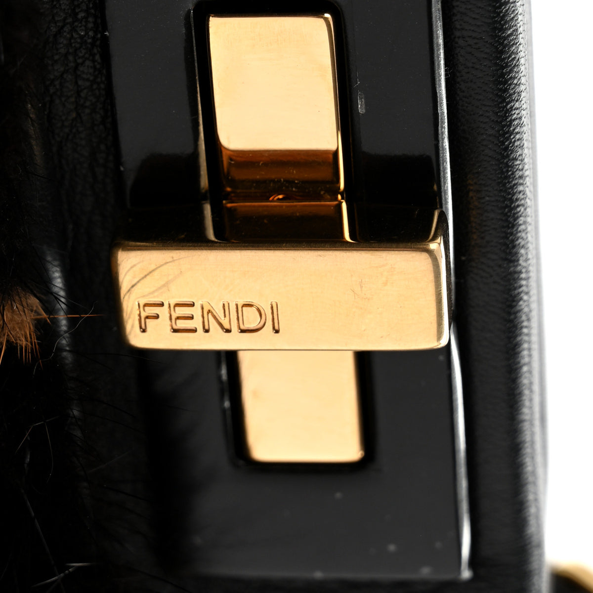 Mink Velvet Vitello Seta Inlaid Medium Peekaboo Iconic Satchel Tobacco Moro Black
