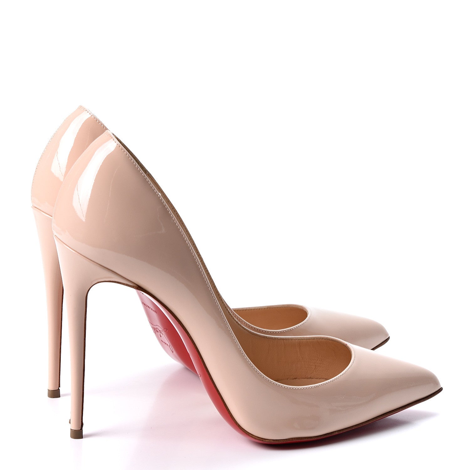 Christian Louboutin Patent Pigalle Follies 100 Pumps 38 Ballerina 4 of 9