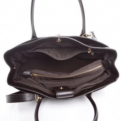 Chanel Calfskin Cerf Executive Shopper Tote Dark Brown 6 of 8