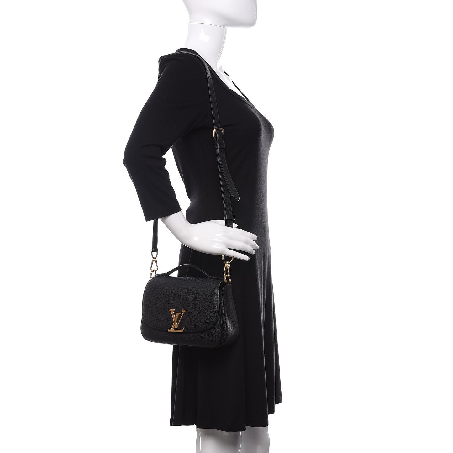Grained Calfskin Vivienne NM Black