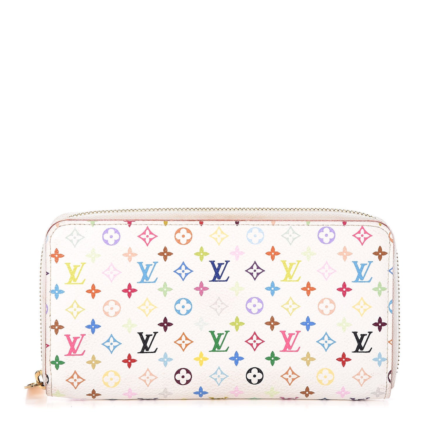 Monogram Multicolor Zippy Wallet White Litchi