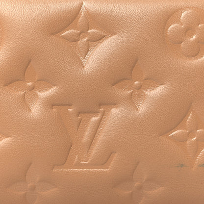 Louis Vuitton Lambskin Embossed Monogram Lou Coussin Wallet Camel 8 of 11